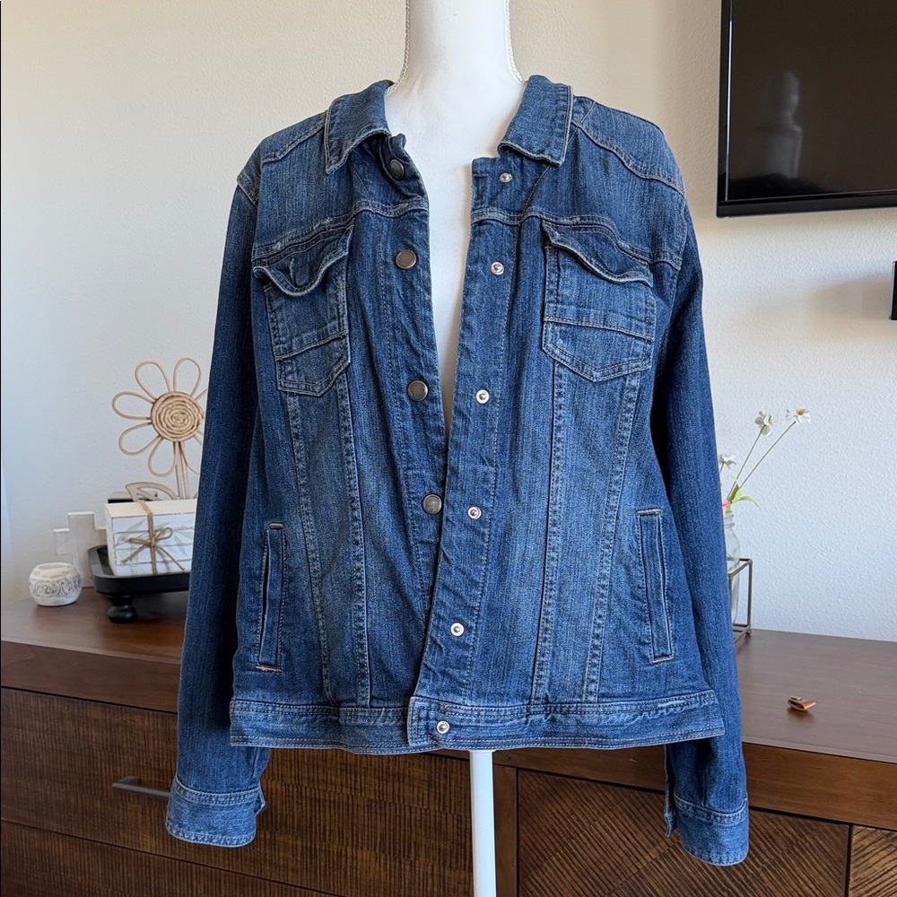 Lane Bryant Dark Blue Denim Jacket